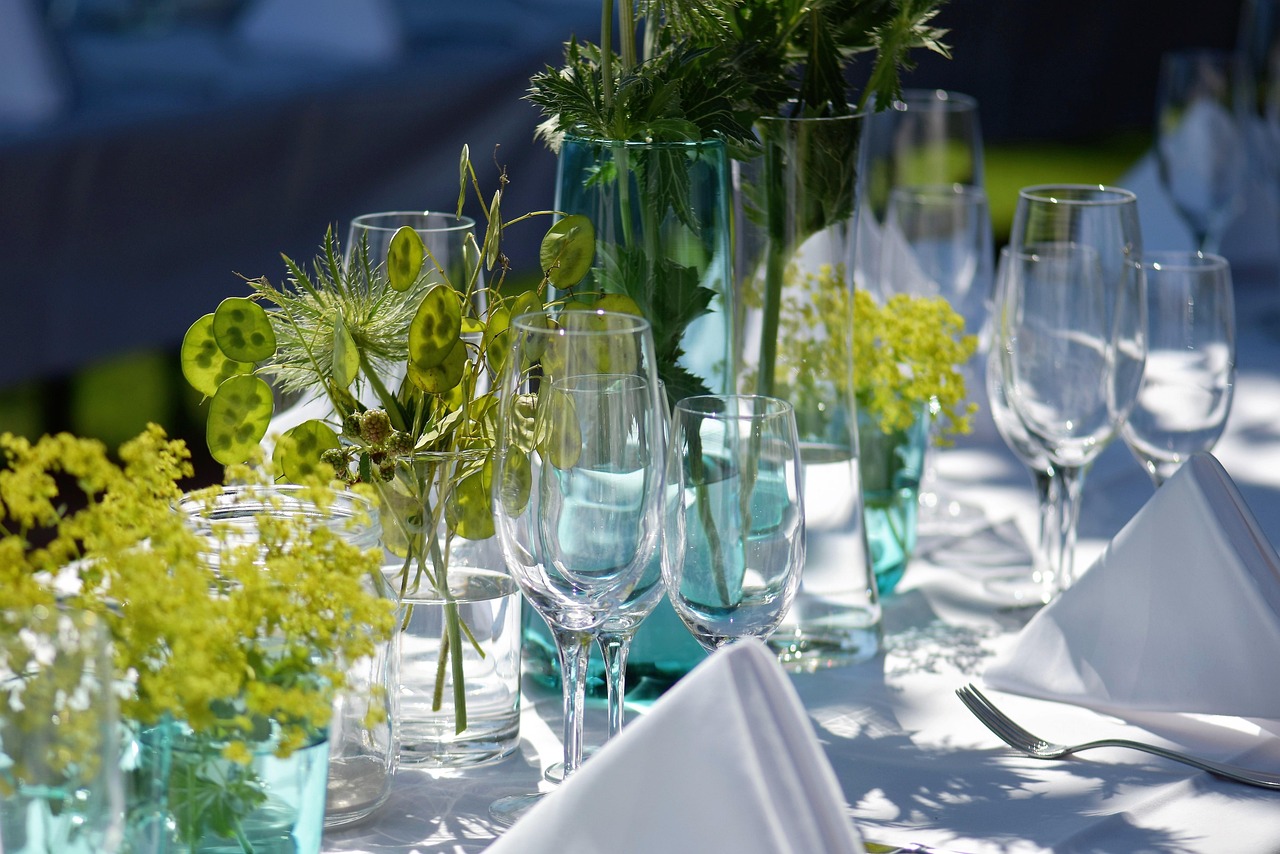 Baby shower games set up on a party table