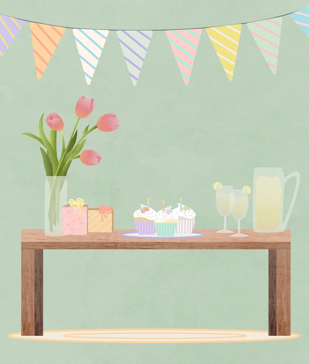 Adorable first birthday themes with festive decorations